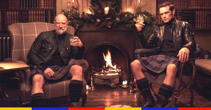 Vidéo : Sam Heughan et Graham McTavish d'Outlander savourent un whisky au coin du feu